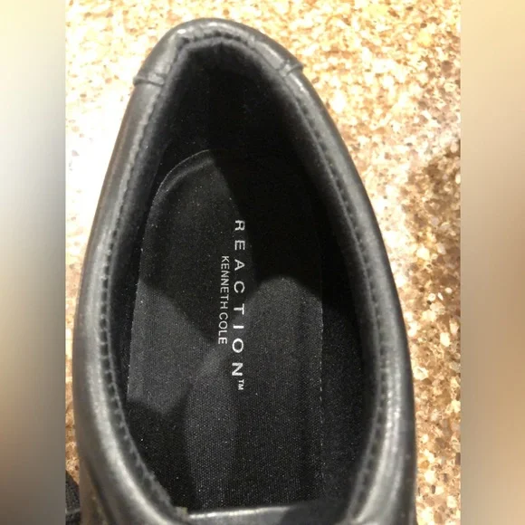 Kenneth Cole Women’s Black Leather Sneakers Size 8- New - Picture 5 of 9